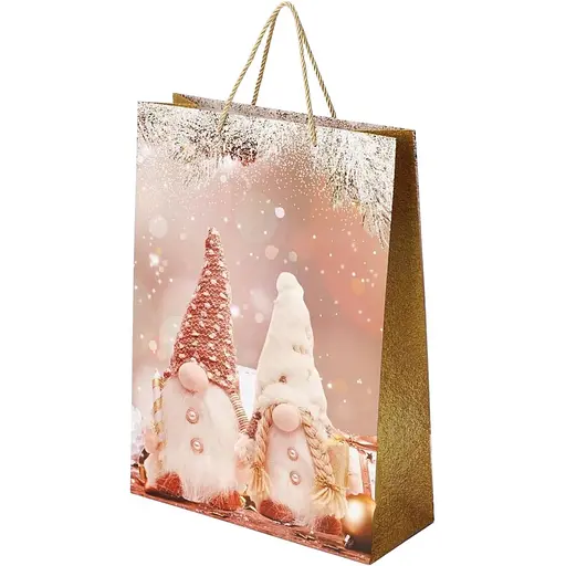 Пакет подарунковий новорічний JZ05103 Білий (NY) - фото 1