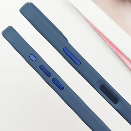 Чохол Epik TPU Bonbon Metal Style with MagSafe для Apple iPhone 16, 6.1 Синій/Cosmos Blue - фото 4