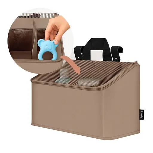 Подвесной органайзер для детской кроватки Lionelo Sidepocket (LO-SIDEPOCKET MEDIUM BEIGE) - фото 1