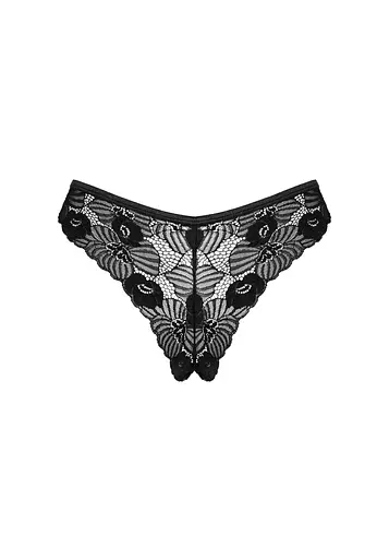 Трусики Obsessive Serena Love XL/2XL чорний - фото 8