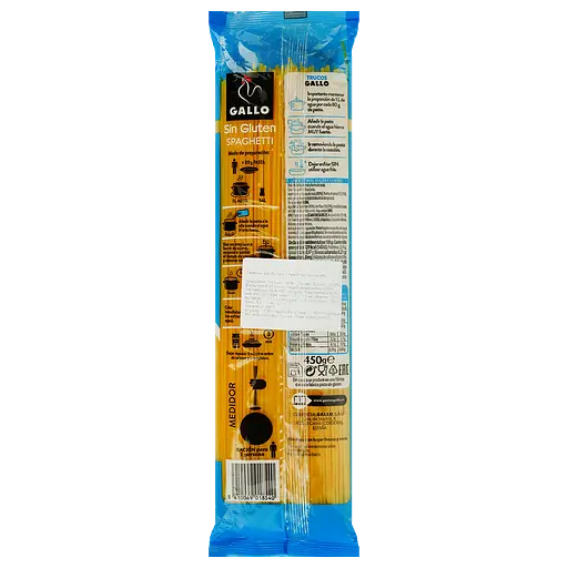 Макаронные изделия Gallo Spaghetti Sin Gluten без глютена 450 г - фото 2