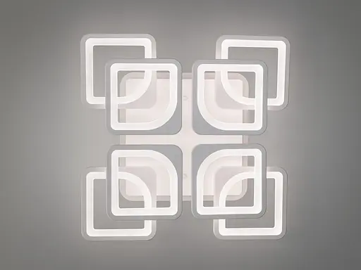 LED люстра с пультом, димером и цветной подсветкой, 170W, белая - фото 2