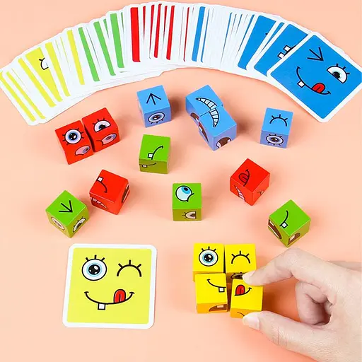 Настольная интерактивная игра Ummi «Смена лица» Кубик Рубика, белый - фото 2