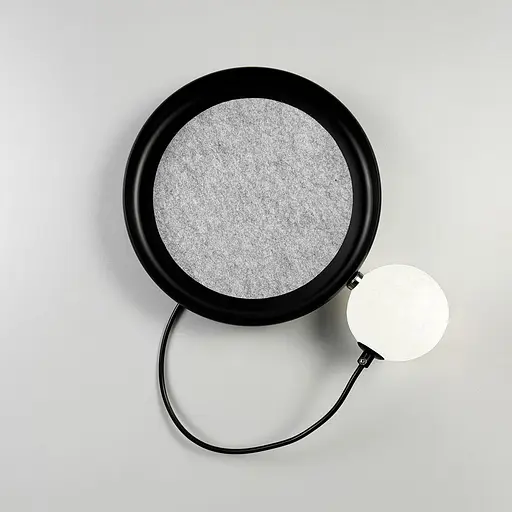 Бра у чорному корпусі із білою кулькою на магніті Арт. W 166 B -250 BK Line F - фото 2