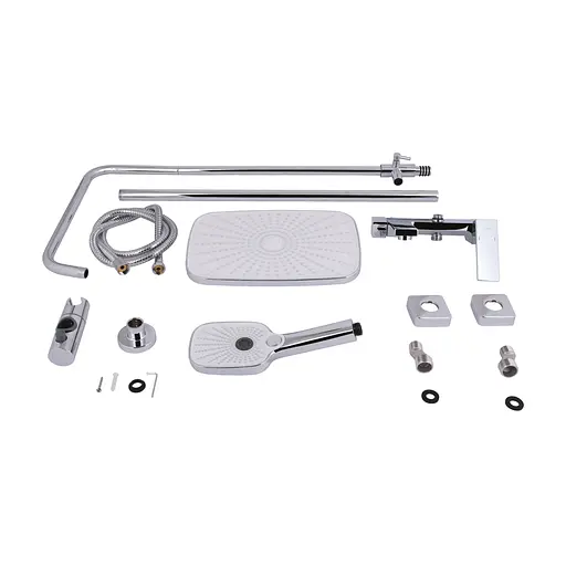 Душова система універсальна Qtap Gemini на три споживача (з виливом) QTGEM111CRM45685 Chrome, Хром - фото 12