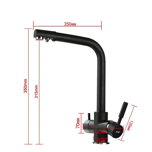 Змішувач для кухні Frap F4352-7 - фото 2