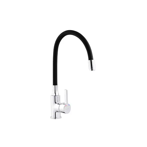 Смеситель для кухни с гибким изливом Ibergrif M22112-2 CV028494 Черный матовый - фото 1