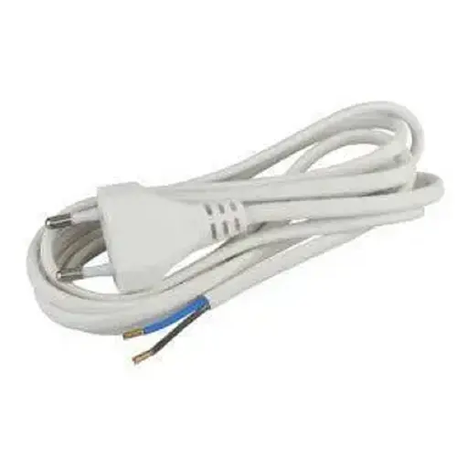 Шнур-бра без вимикача Synergy ШВВП 2x0.75 мм², 1.5 м білий - фото 1