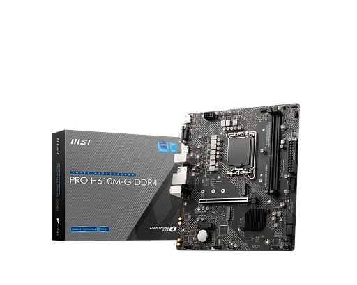 Материнская плата MSI H610M-G DDR4 LGA 1700 (PRO H610M-G DDR4) Б/У - фото 1