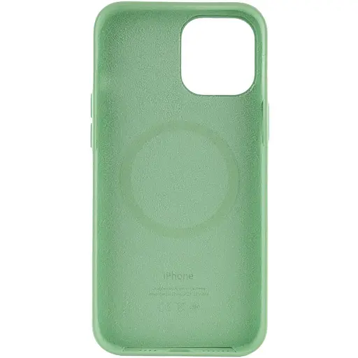 Чохол Silicone case AAA with Magsafe and Animation для Apple iPhone 12 Pro Max 6.7 Зелений/Pistachio - фото 3