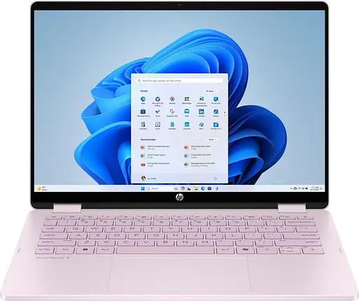 Ноутбук HP 14 OmniBook 5 Flip x360 14-fp0025ua 1920x1200 IPS Touch/Core 7-150U/24GB/512SSD/Intel Graphics/DOS/Pink (C9RQ8EA) - фото 1