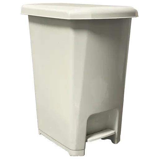 Відро Planet з педаллю прямокутне 9 л біле (00-00020184)