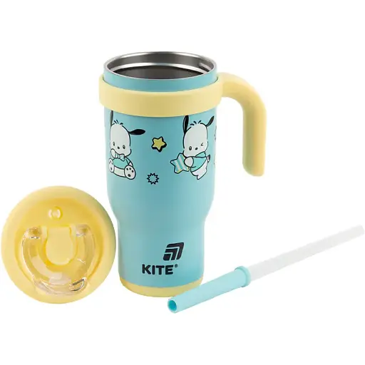 Термокружка Kite Pochacco з трубочкою 530 мл (PC25-1266) - фото 3