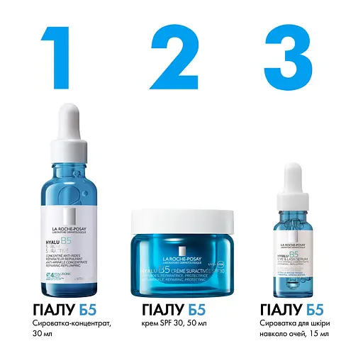 Крем интенсивного действия для коррекции морщин, восстановления упругости и защиты чувствительной кожи La Roche-Posay Гиала Б5, SPF30, сменный блок, 50 мл. - фото 7