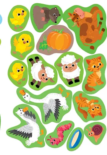 Прості аплікації великими наліпками. Велика ферма - фото 5