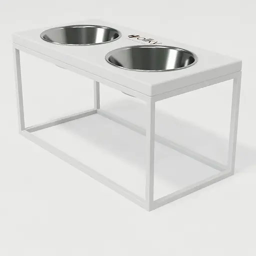 Hollky Base L — миски на підставці для середніх і великих собак (2 × 0,95 л, висота 20 см) - фото 2