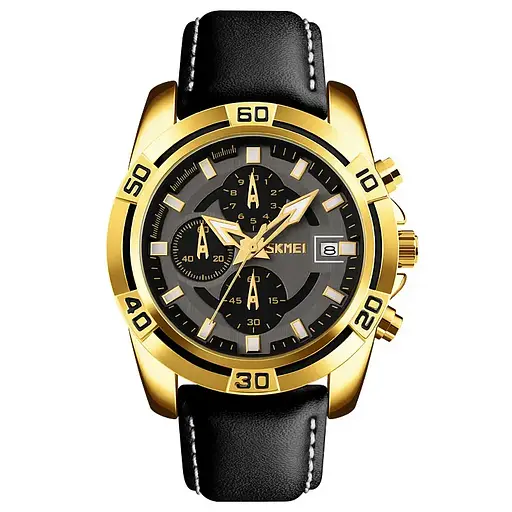 Чоловічий годинник Skmei 9156 Avalon Золотистий