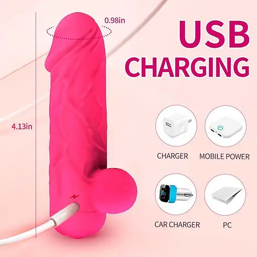 Силіконовий смарт-вібратор Love Spouse міні для жінок фуксія - фото 7