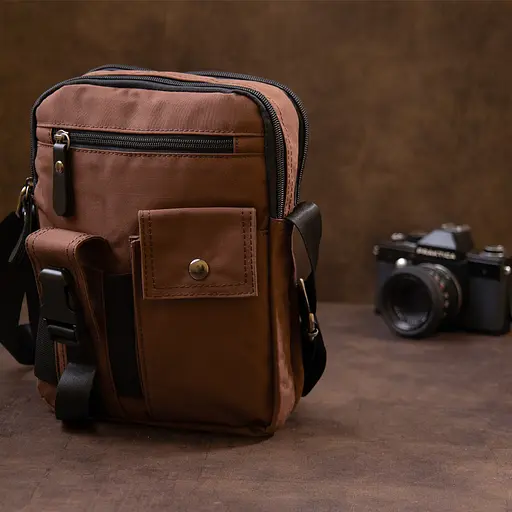 Чоловіча сумка на два відділення  Vintage  21х27х4 см sum0015031 - фото 7