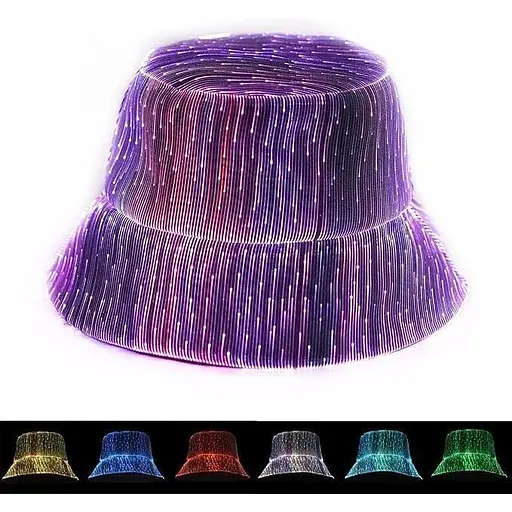 Світлодіодний капелюх-дзвіночок Lumisonata 7-колірний, рейв-аксесуар
