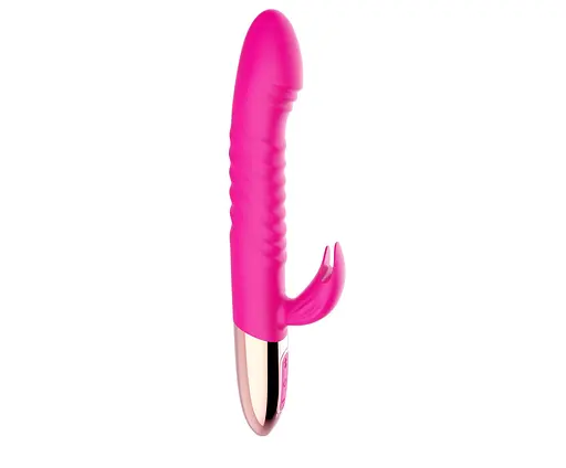 Вібратор-кролик B - Series Magic Rechargeable Thrusting, 19 см (рожевий) - фото 6