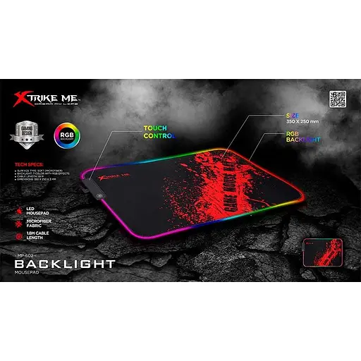 Коврик для мыши Xtrike Me Backlight MP-602 - фото 4