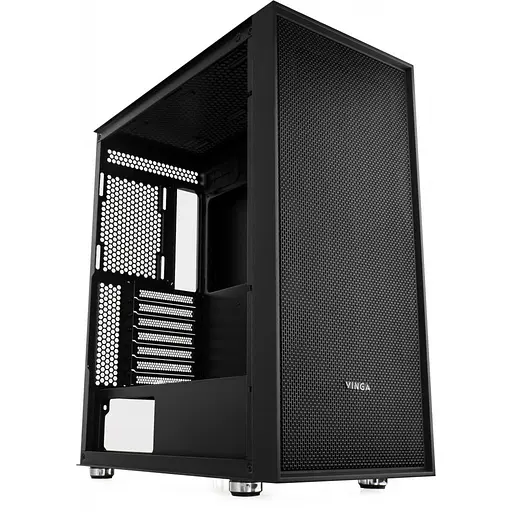 Корпус Vinga Pillar Black (Pillar Black) Без БП - фото 9