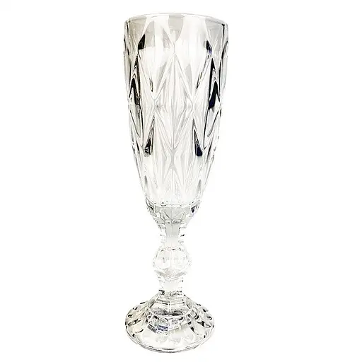 Набор бокалов для шампанского 6шт Подарочные стеклянные фужеры для коктейлей 220мл - фото 1