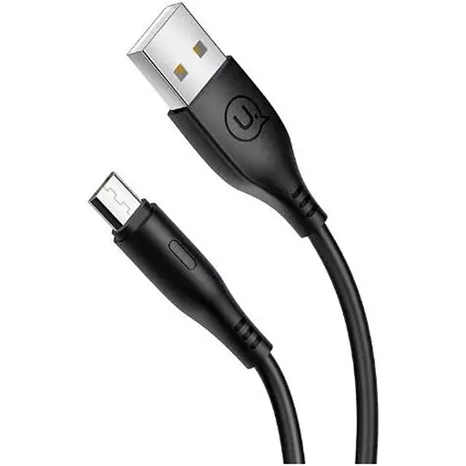 Кабель Usams U18 Round USB-A to Micro-USB 2A Black [66985] - фото 2