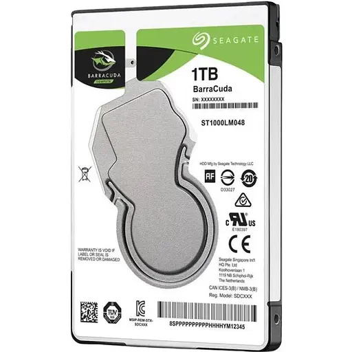 Жесткий диск для ноутбука Seagate BarraCuda 5400rpm 128MB 1 ТВ (ST1000LM048) - фото 1