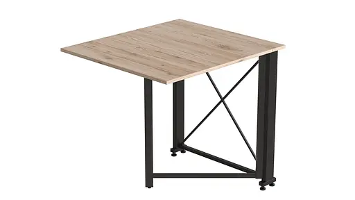 Стіл-книжка трансформер Оріон 1 Ferrum-decor 750x810x730 Чорний метал ДСП Дуб Сан-Марино 16 мм (FRD-104598) - фото 8