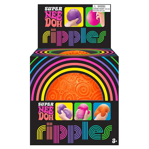 Игрушка-антистресс NeeDoh серии Super Яркие кружочки оранжевая (RSPND-1) - фото 4