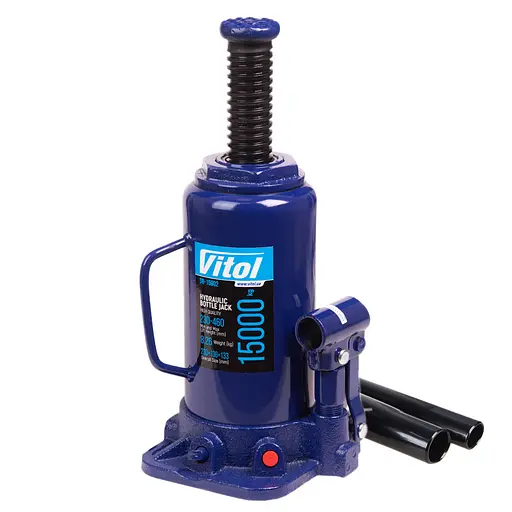 Домкрат гідравлічний телескопічний Vitol 15т 230-460 мм 9 кг в коробці (DB-15002) - фото 2