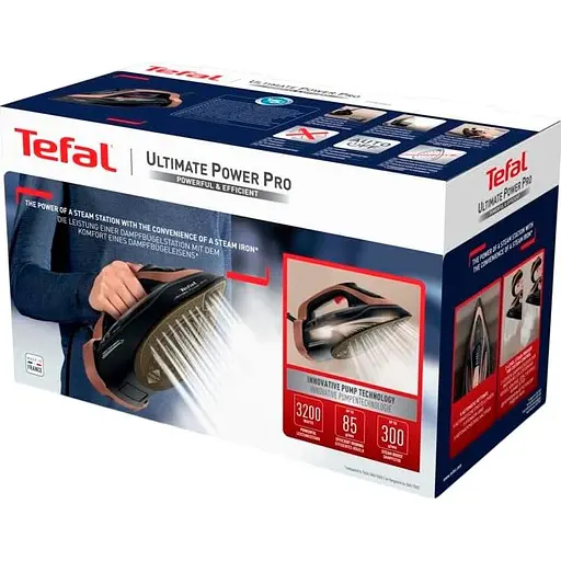Утюг Tefal Ultimate Power Pro FV9E50E0 коричнево-черный [128448] - фото 5