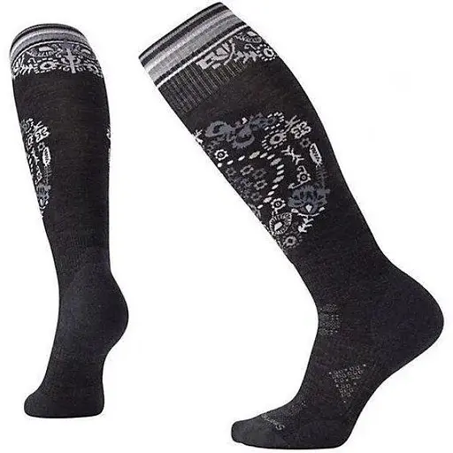 Шкарпетки Smart Wool Wm's PhD Ski Light Elite Pattern Charcoal S (1033-SW 01369.003-S)