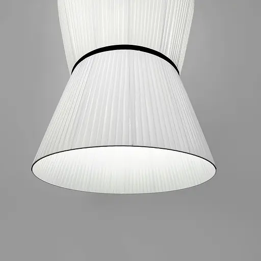 Дизайнерський світильник із полімерним циліндричним абажуром Ø60х72 см Line F MJ240-600 x 720 Білий - фото 3