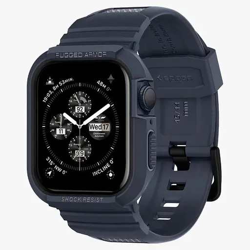 Ремінець Spigen для Apple Watch SE/6/5/4, 44 мм Rugged Armor Pro 2 в 1, Charcoal Gray (ACS00819) - фото 3