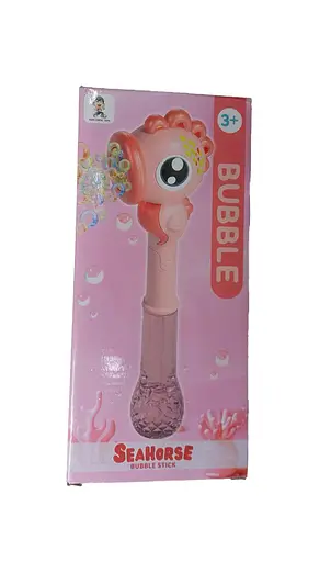 Установка с мыльными пузырями 922-816 B, аккумулятор, подсветка, USB кабель, автоматический принцип работы, мыльный раствор (6967657190765) Розовый - фото 1