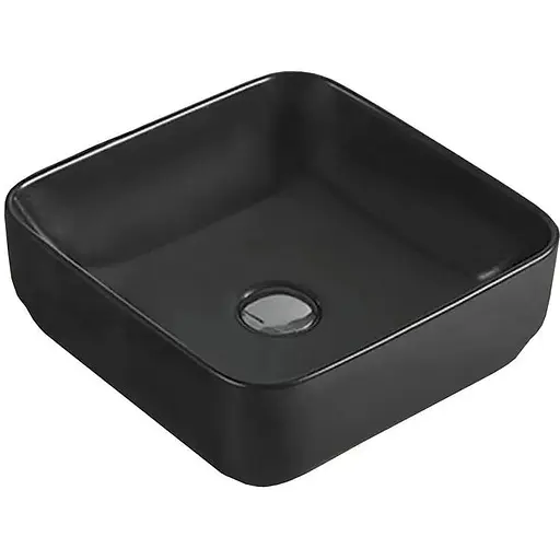 Умивальник Volle 39x39 13-01MBlack-035, Чорний матовий - фото 1