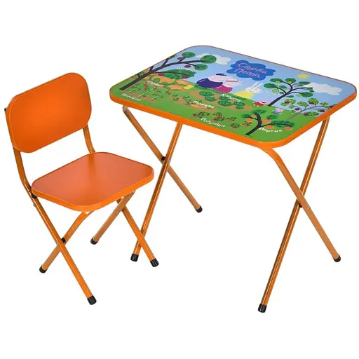Детский столик складной со стульчиком Bambi M 5963-7 оранжевый