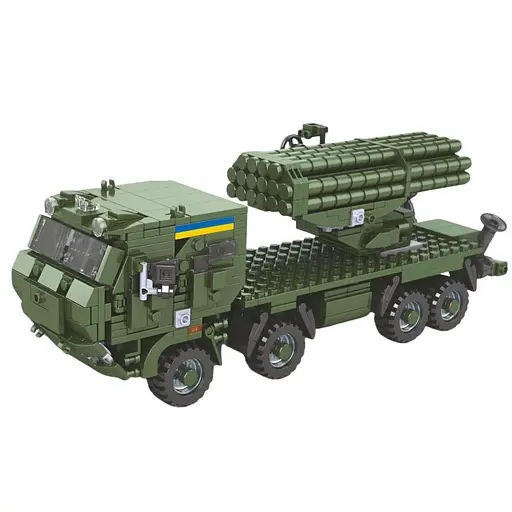 Конструктор KB 1102 "Військовий БТР" 700 деталей, ЗСУ, серія "Захисники Вітчизни", в коробці