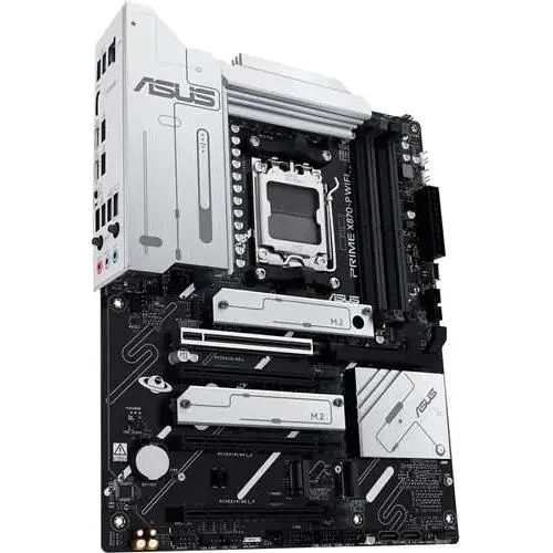 Материнская плата Asus AM5 Prime X870-P WIFI, X870, 4xDDR5, Int.Video (CPU), 2xSATA3, 4xM.2, 1xPCI-E 5.0 x16, 3xPCI-E 4.0 x16, Realtek 7.1, WiFi 7, Bluetooth 5.4, Realtek 2.5Gb, HDMI/2xType-C, ATX - фото 4