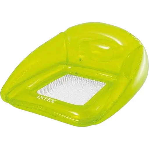 Надувний круг-крісло Intex 56802. Розміром 104x102 см, салатовий