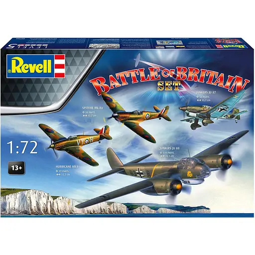 Сборная модель-копия Revell В честь 85-летия Битвы за Британию 4 самолета 1:72 (RVL-03766)