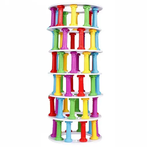 Настольная интерактивная игра Ummi 707-59 «Рушащаяся башня» (синяя) - фото 2