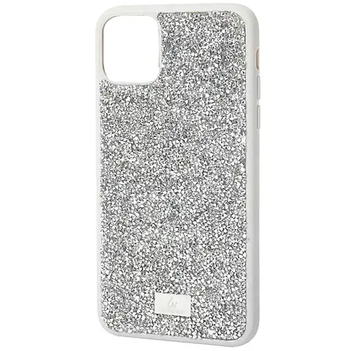 Чехол TPU Bling World Rock Diamond для Apple iPhone 15, 6.1 Серебряный