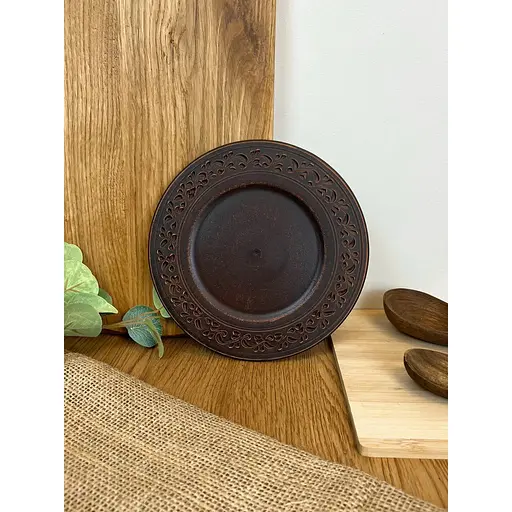 Тарілка керамічна (глиняна) Декор 19 см 