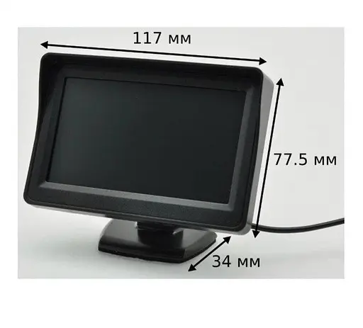 Автомобільний монітор Terra LCD 043 для камери заднього виду 4.3" - фото 4