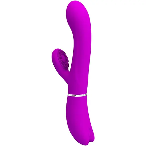 Вібратор-кролик Pretty Love Clitoris Vibrator 20.8 см фіолетовий