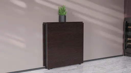 Стіл-книга трансформер Оріон 2 Ferrum-decor 750x1520x730 Чорний метал ДСП Венге Магія 16 мм (FRD-105428) - фото 5